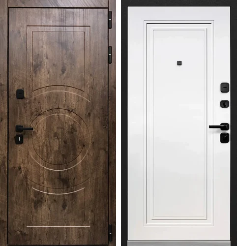 Входная дверь с терморазрывом для загородного дома №46