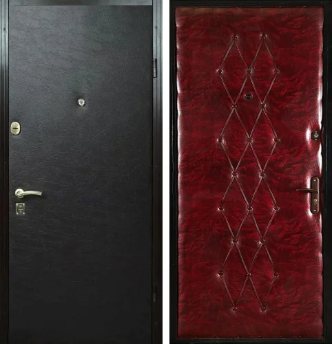 Металлическая дверь самая простая и дешевая №13 размером 960x2050 мм