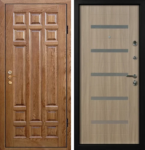 Входная дверь в брусовой дом размером 900x2000 мм