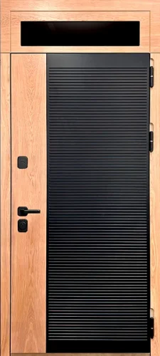 Входная дверь с терморазрывом и фрамугой №67