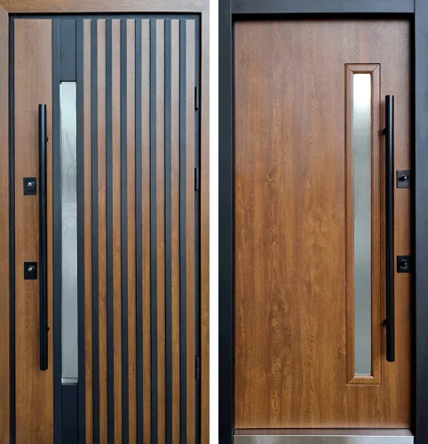 Входная дверь с большой ручкой №6