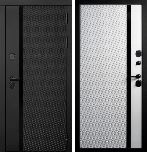 Тёплая уличная дверь с терморазрывом №69 с замками CISA