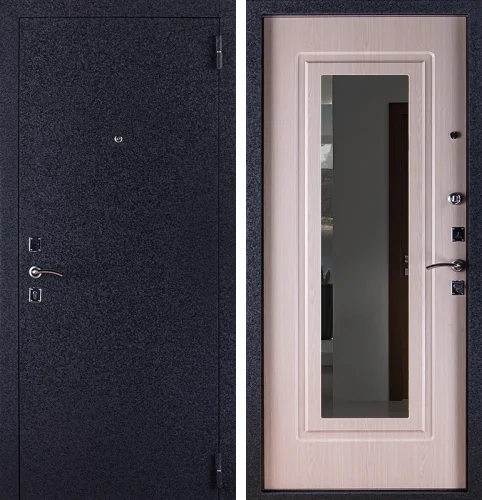 Входная дверь с зеркалом с внутренней стороны двери №6