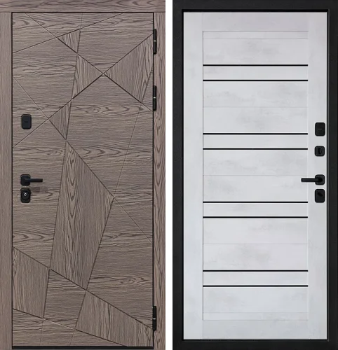 Металлическая дверь с терморазрывом в деревянный дом №91