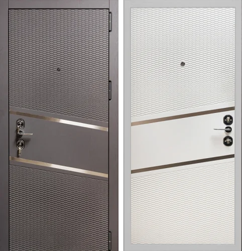 Металлическая дверь капучино №39