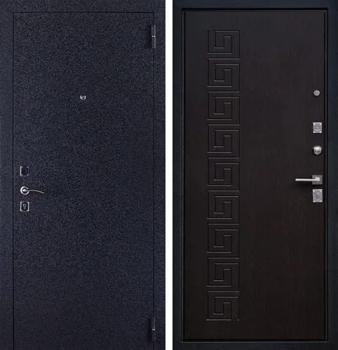Дверь входная металлическая графит №15