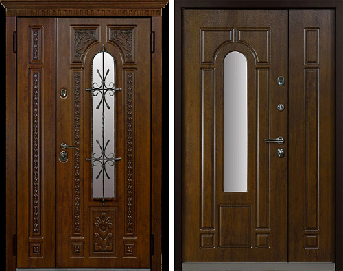 Дверь металлическая двухстворчатая №19