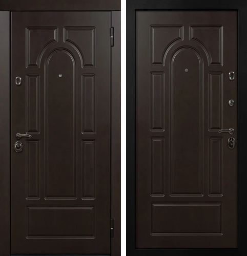 Термостойкая дверь входная металлическая уличная №28