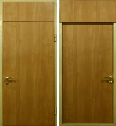 Дверь с фрамугой ламинат с двух сторон №22
