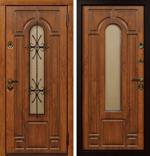 Дверь с терморазрывом со стеклом в таунхаус №5