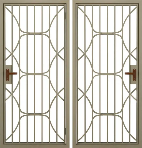 Решетчатая железная дверь №10