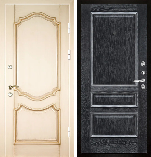 Дверь входная металлическая дуб №5