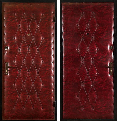 Дешевая металлическая дверь входная эконом класса №12