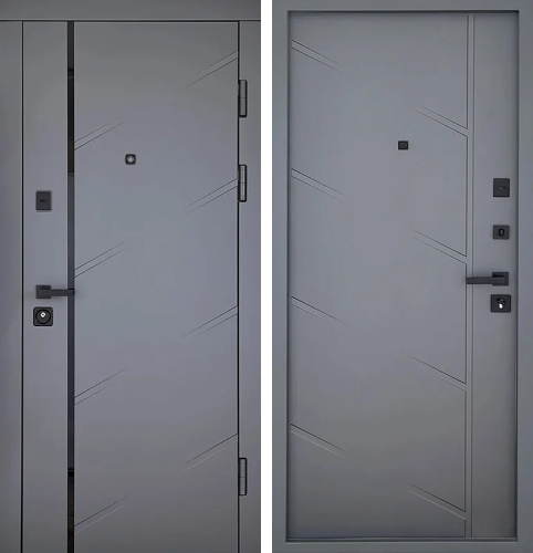 Серая дверь с хорошей шумоизоляцией №128