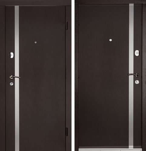 Входная дверь в квартиру металлическая нестандартная №1