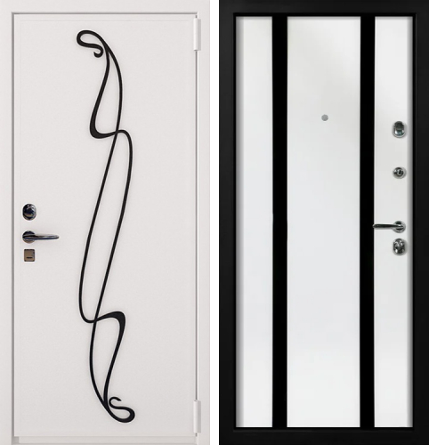 Дверь кованная уличная №14