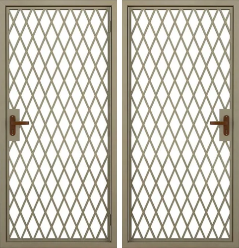Входная решетчатая дверь №11