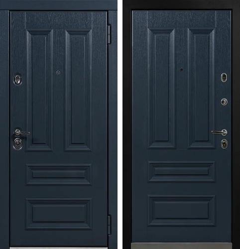 Синяя входная дверь №33