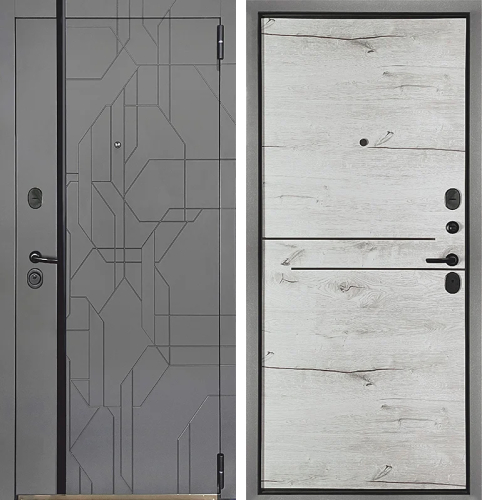 Дверь металлическая с МДФ накладкой №1