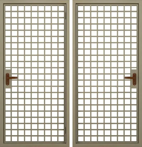 Дверь решетка металлическая №1