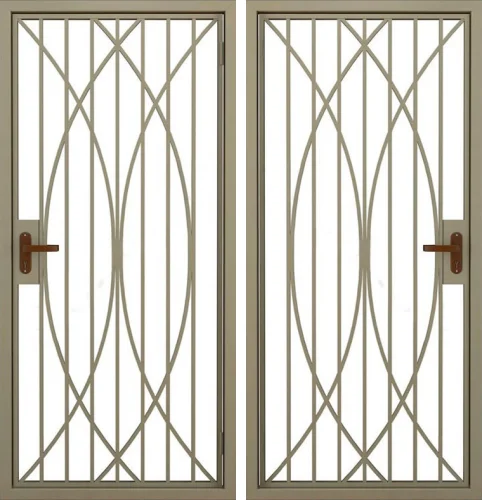 Металлическая решетчатая тамбурная дверь №6 размером 960x2050 мм