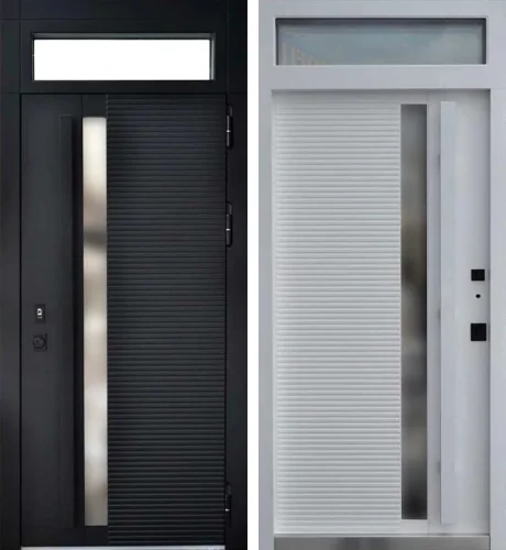 Распашная дверь с фрамугой №10