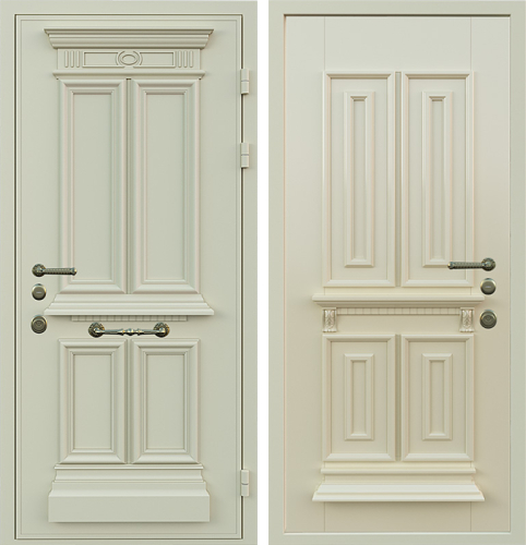 Входная дверь в дом в английском стиле №79 размером 860x2050 мм