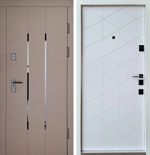 Стальная дверь с отделкой МДФ №125