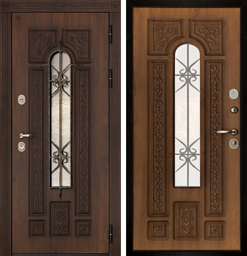 Входная дверь со стеклом №2