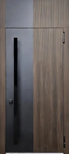 Дверь с фрамугой в современном стиле №46