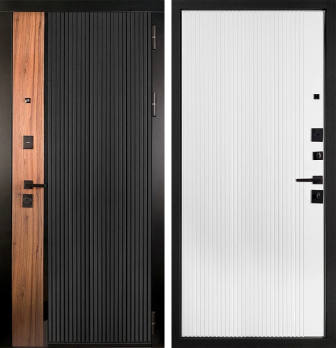 Морозостойкая уличная дверь с терморазрывом №124