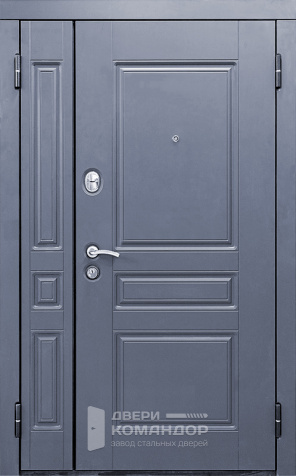 Дверь металлическая распашная двухстворчатая №30 с замками KALE - наружная сторона