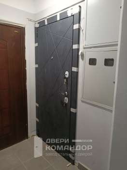 Входная дверь Графит Арт / Супер Вайт / Лунный камень