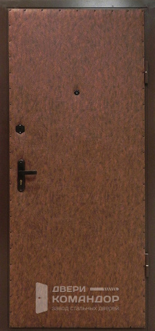 Входная дверь с внешней отделкой винилискожей + шпон №4 - наружная сторона