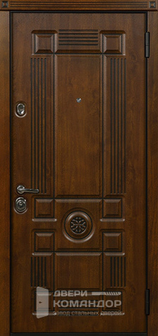 Дверь входная металлическая утепленная для частного дома №41 - наружная сторона
