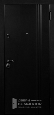 Входная дверь черная №39 размером 900x2000 мм - наружная сторона