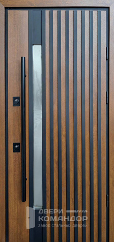 Входная дверь с большой ручкой №6 с замками CISA - наружная сторона