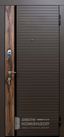 Дверь входная теплая для частного дома №63 с замками CISA - наружная сторона