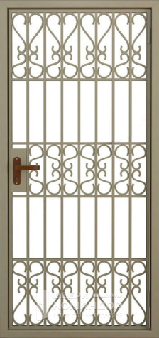 Металлическая решетка дверь защитная №8 - наружная сторона