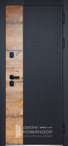 Дверь входная уличная утепленная №70 размером 960x2050 мм - наружная сторона