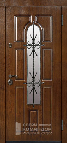 Входная дверь с ковкой №8 с замками KALE - наружная сторона