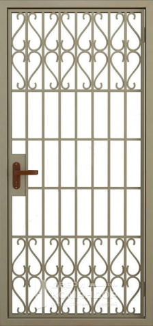 Дверь решетка металлическая в тамбур №7 - наружная сторона