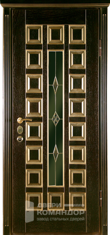 Входная дверь с витражом №16 - наружная сторона