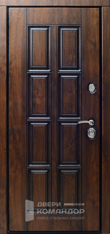 Входная деревянная дверь в квартиру №13 размером 960x2050 мм - внутренняя сторона