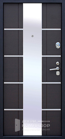 Дверь входная металлическая с зеркалом №34 размером 900x2000 мм - внутренняя сторона