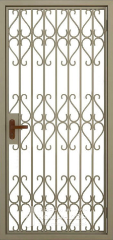 Решетчатая дверь металлическая №2 - наружная сторона