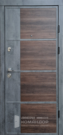 Дверь утепленная входная для дома №121 - наружная сторона