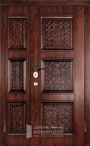 Уличная входная дверь для загородного дома №26 - наружная сторона