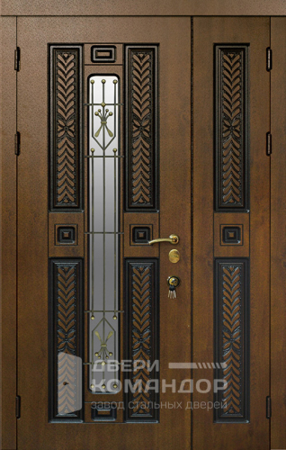 Дверь из массива сосны со стеклом №32