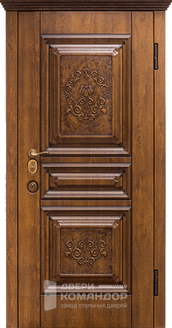 Входная дверь из массива дерева №12 размером 900x2000 мм - наружная сторона